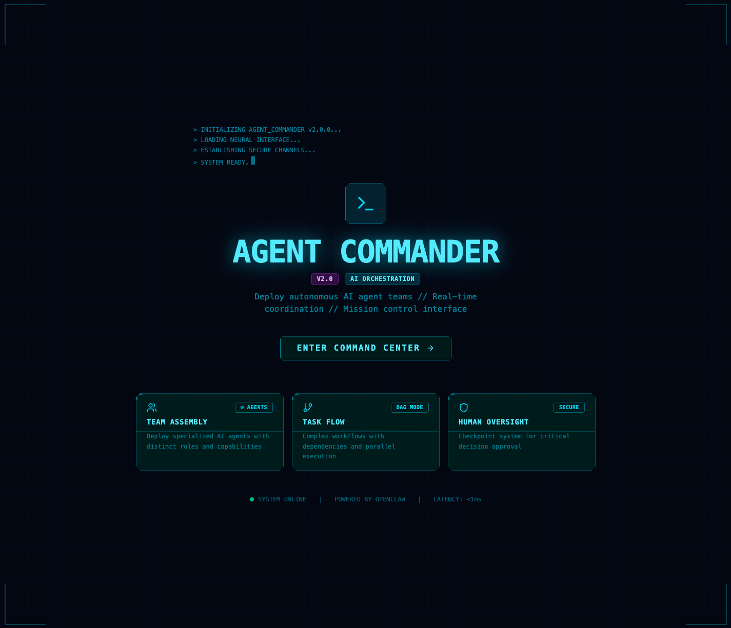 Agent Commander: The Missing Layer for AI Agent Teams
